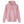 West Cork Folk pink organic cotton blend hoodie with a kangaroo pocket and embroidered logo on the chest.